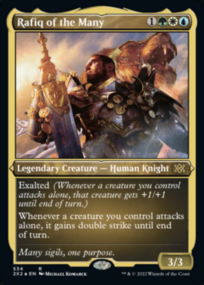 Rafiq of the Many (Foil Etched) [Double Masters 2022] | Exor Games Summserside