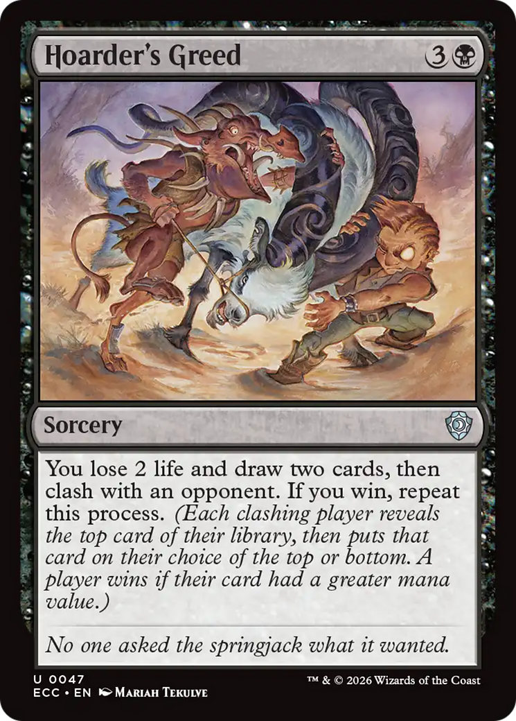 Hoarder's Greed [Lorwyn Eclipsed Commander] | Exor Games Summserside