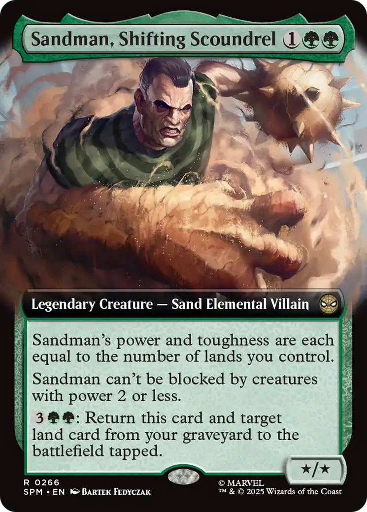 Sandman, Shifting Scoundrel (Extended Art) [Marvel's Spider-Man] | Exor Games Summserside