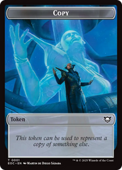 Copy // Clue Double-Sided Token [Edge of Eternities Commander Tokens] | Exor Games Summserside