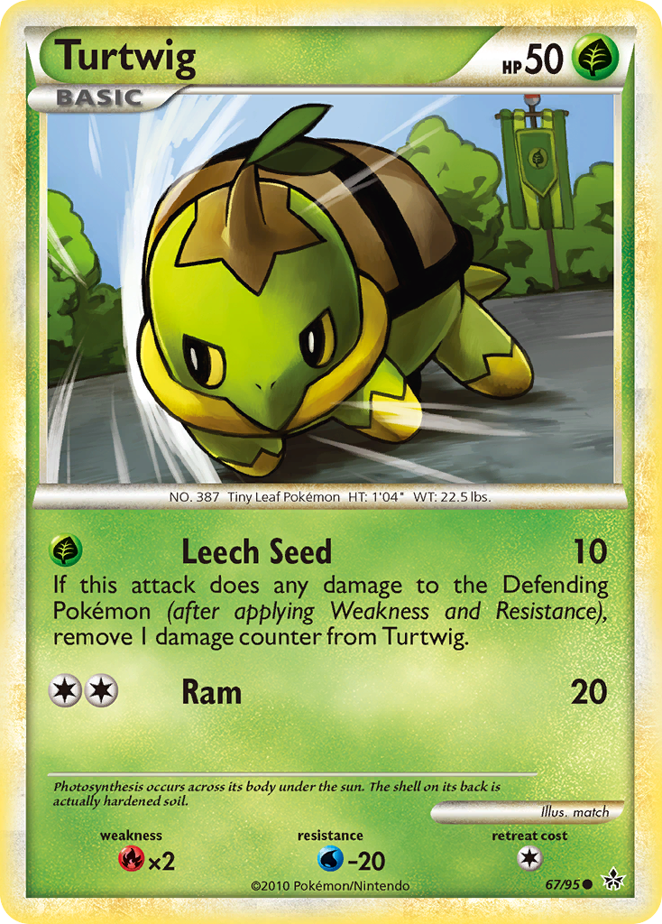 Turtwig (67/95) [HeartGold & SoulSilver: Unleashed] | Exor Games Summserside