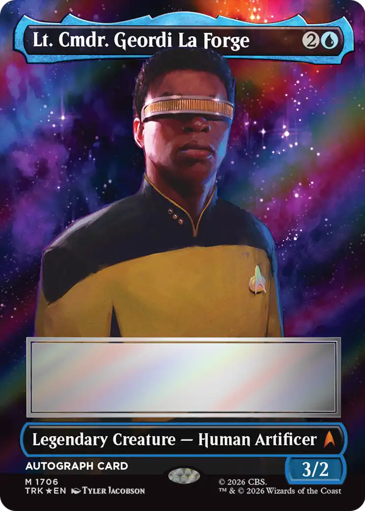 Lt. Cmdr. Geordi La Forge (Borderless) (Signed) [Star Trek] | Exor Games Summserside