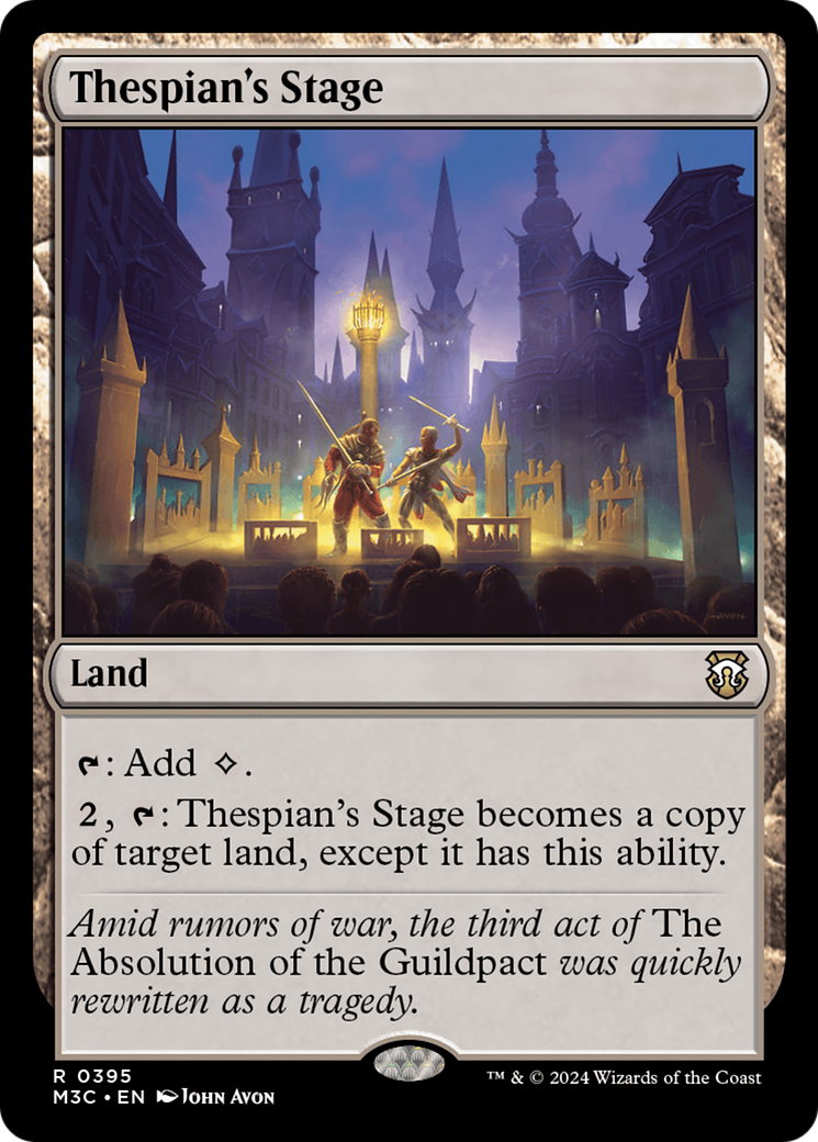 Thespian's Stage (Ripple Foil) [Modern Horizons 3 Commander] | Exor Games Summserside
