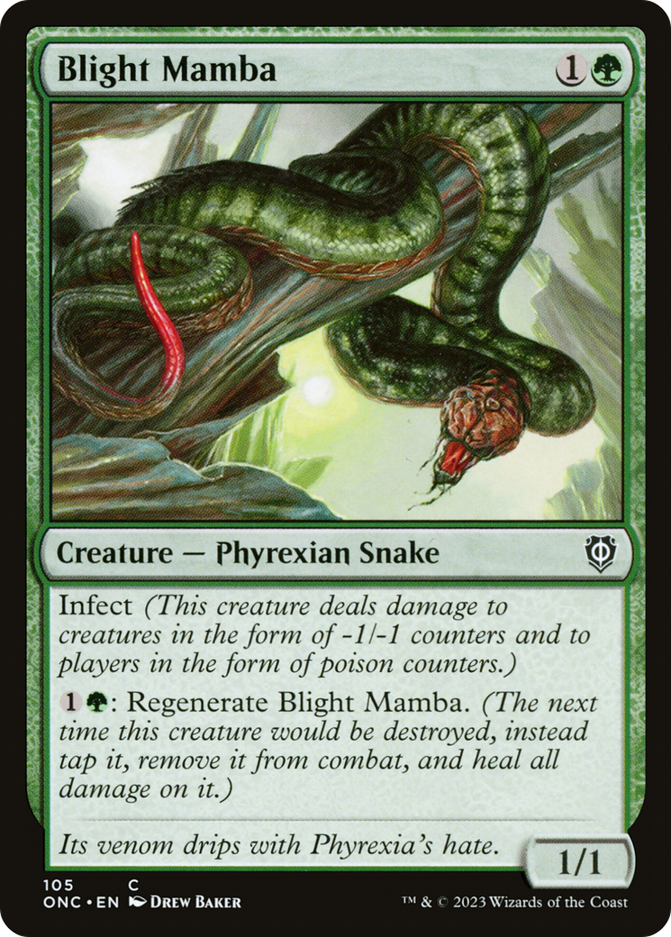 Blight Mamba [Phyrexia: All Will Be One Commander] | Exor Games Summserside