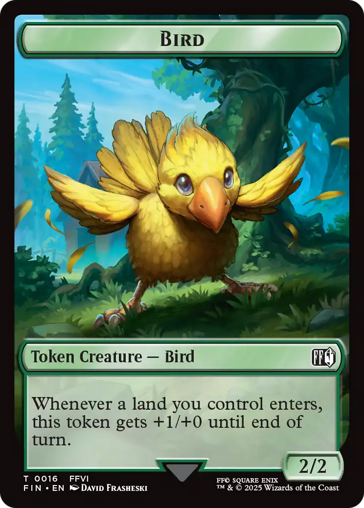 Bird (0016) // Wizard (0014) Double-Sided Token [FINAL FANTASY Tokens] | Exor Games Summserside
