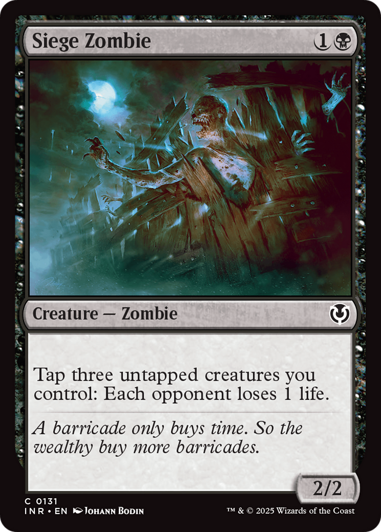 Siege Zombie [Innistrad Remastered] | Exor Games Summserside