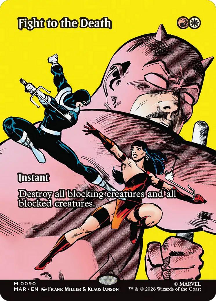 Fight to the Death (Borderless) [Marvel Universe: Eternal-Legal] | Exor Games Summserside