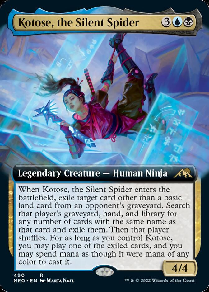 Kotose, the Silent Spider (Extended Art) [Kamigawa: Neon Dynasty] | Exor Games Summserside