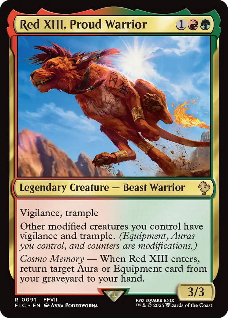 Red XIII, Proud Warrior [FINAL FANTASY Commander] | Exor Games Summserside