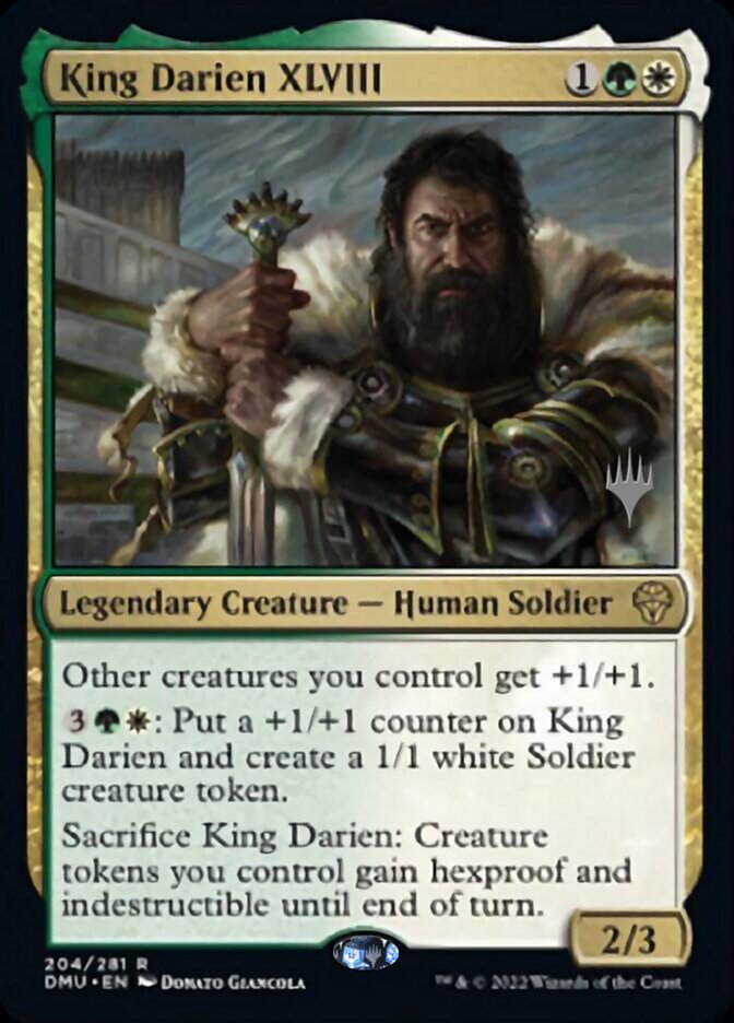 King Darien XLVIII (Promo Pack) [Dominaria United Promos] | Exor Games Summserside