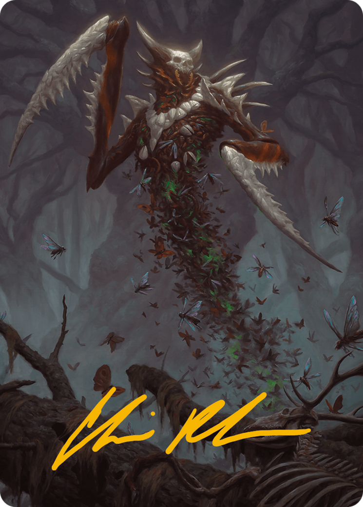 Grist, the Plague Swarm Art Card (Gold-Stamped Signature) [Modern Horizons 3 Art Series] | Exor Games Summserside