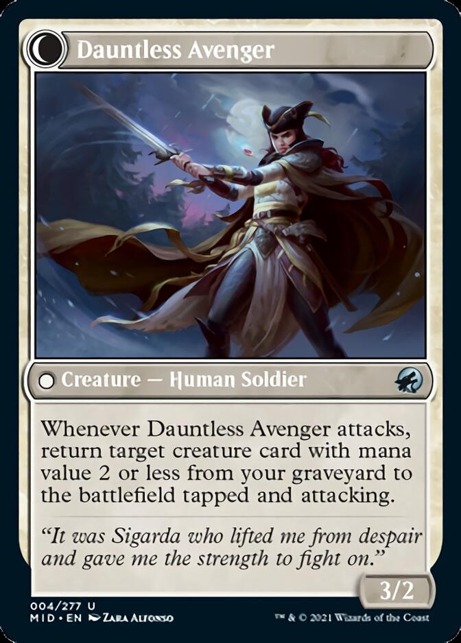 Bereaved Survivor // Dauntless Avenger [Innistrad: Midnight Hunt] | Exor Games Summserside