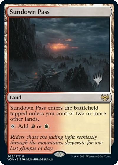 Sundown Pass (Promo Pack) [Innistrad: Crimson Vow Promos] | Exor Games Summserside