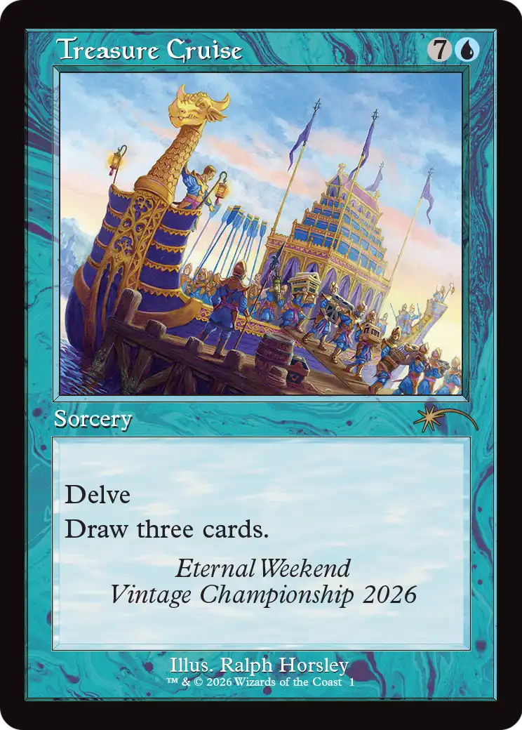 Treasure Cruise (Retro Frame) (Eternal Weekend 2026 Promo) [Eternal Weekend] | Exor Games Summserside