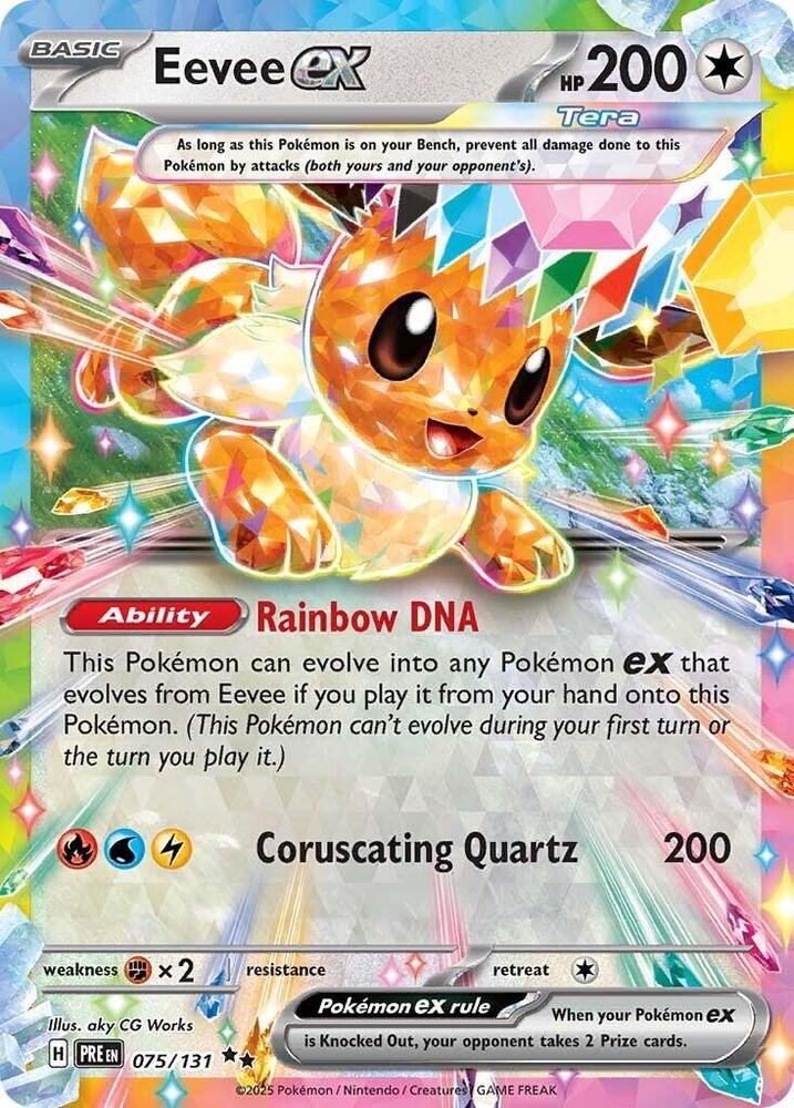 Eevee ex (075/131) [Scarlet & Violet: Prismatic Evolutions] | Exor Games Summserside