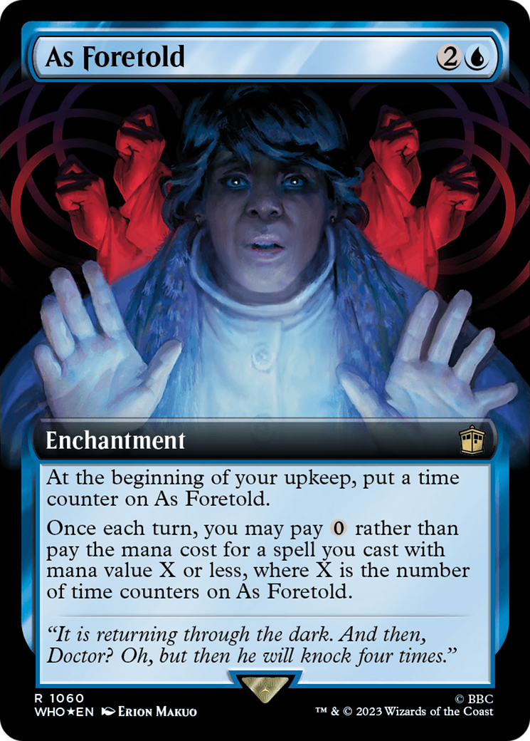 As Foretold (Extended Art) (Surge Foil) [Doctor Who] | Exor Games Summserside