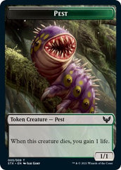 Elemental // Pest Double-Sided Token [Strixhaven: School of Mages Tokens] | Exor Games Summserside