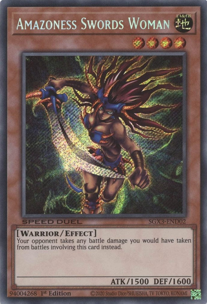 Amazoness Swords Woman [SGX3-END02] Secret Rare | Exor Games Summserside