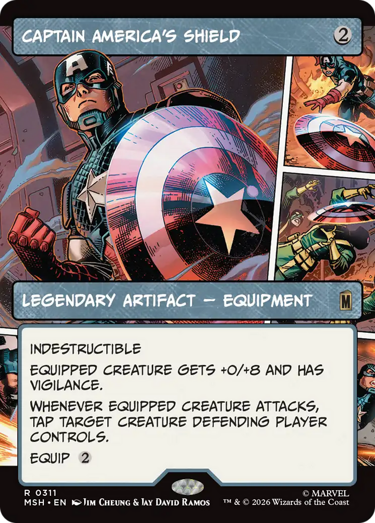 Captain America's Shield (Borderless) (0311) [Marvel Super Heroes] | Exor Games Summserside