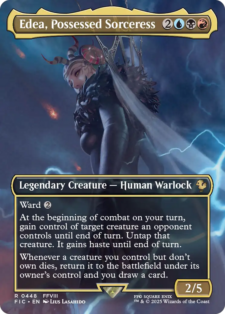 Edea, Possessed Sorceress (Borderless) [FINAL FANTASY Commander] | Exor Games Summserside