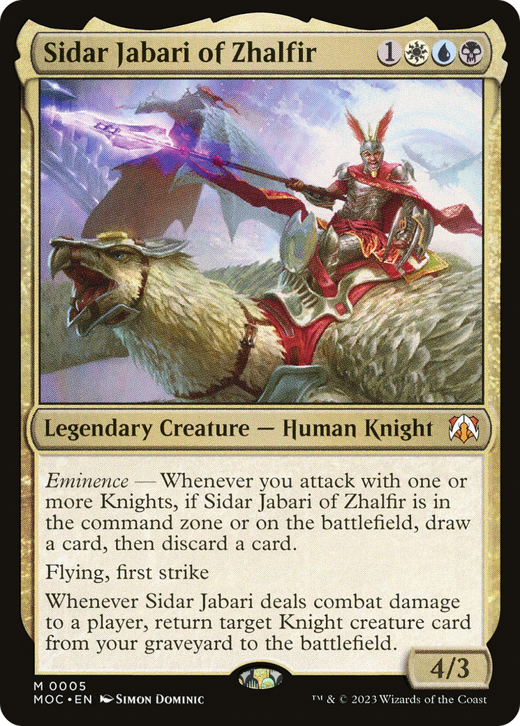 Sidar Jabari of Zhalfir [March of the Machine Commander] | Exor Games Summserside