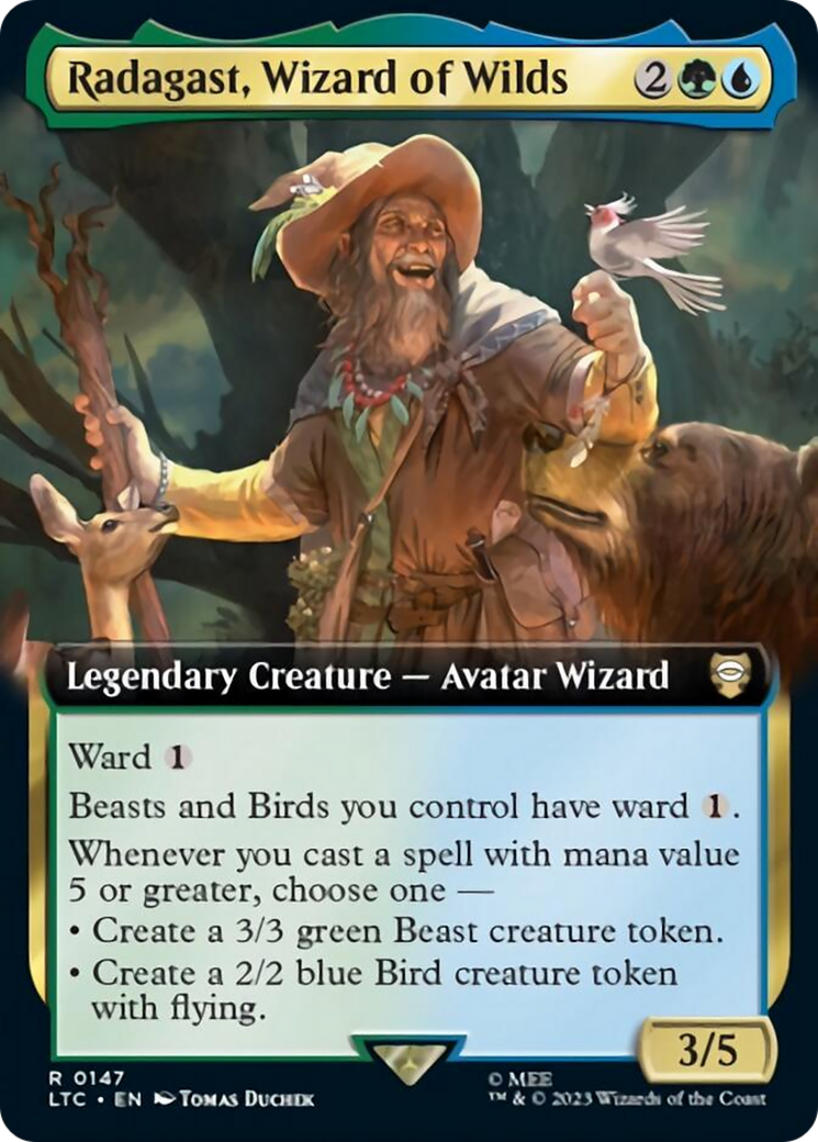 Radagast, Wizard of Wilds (Extended Art) [The Lord of the Rings: Tales of Middle-Earth Commander] | Exor Games Summserside