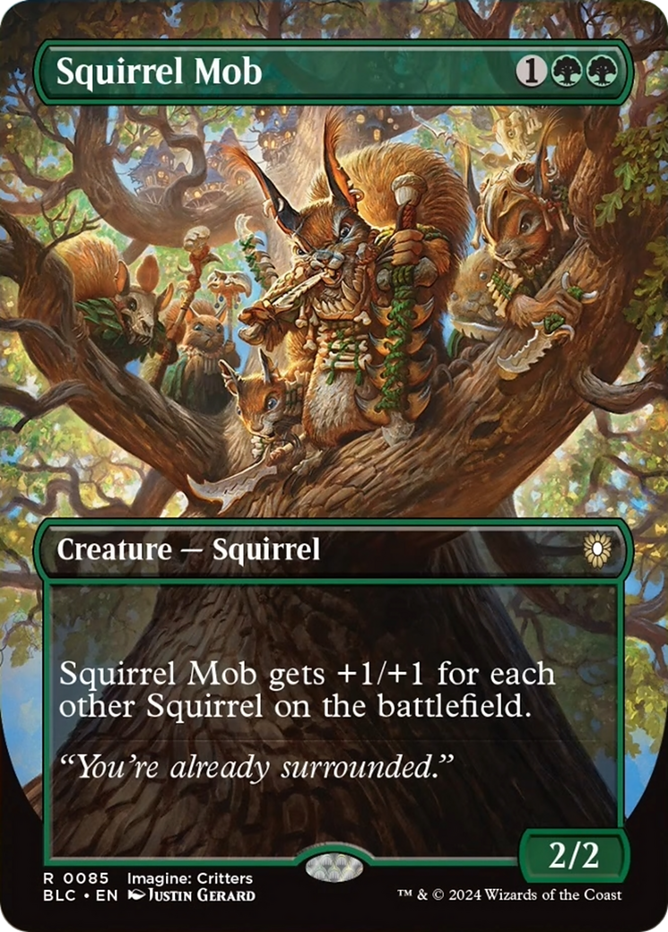 Squirrel Mob (Borderless) [Bloomburrow Commander] | Exor Games Summserside