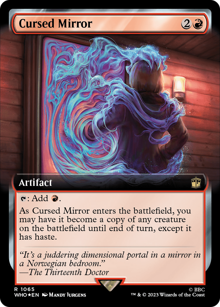 Cursed Mirror (Extended Art) (Surge Foil) [Doctor Who] | Exor Games Summserside