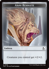 Ajani's Pridemate // Ajani Resolute Double-Sided Token [Reality Fracture Tokens] | Exor Games Summserside