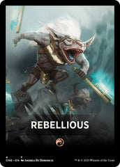 Rebellious Theme Card [Phyrexia: All Will Be One Tokens] | Exor Games Summserside
