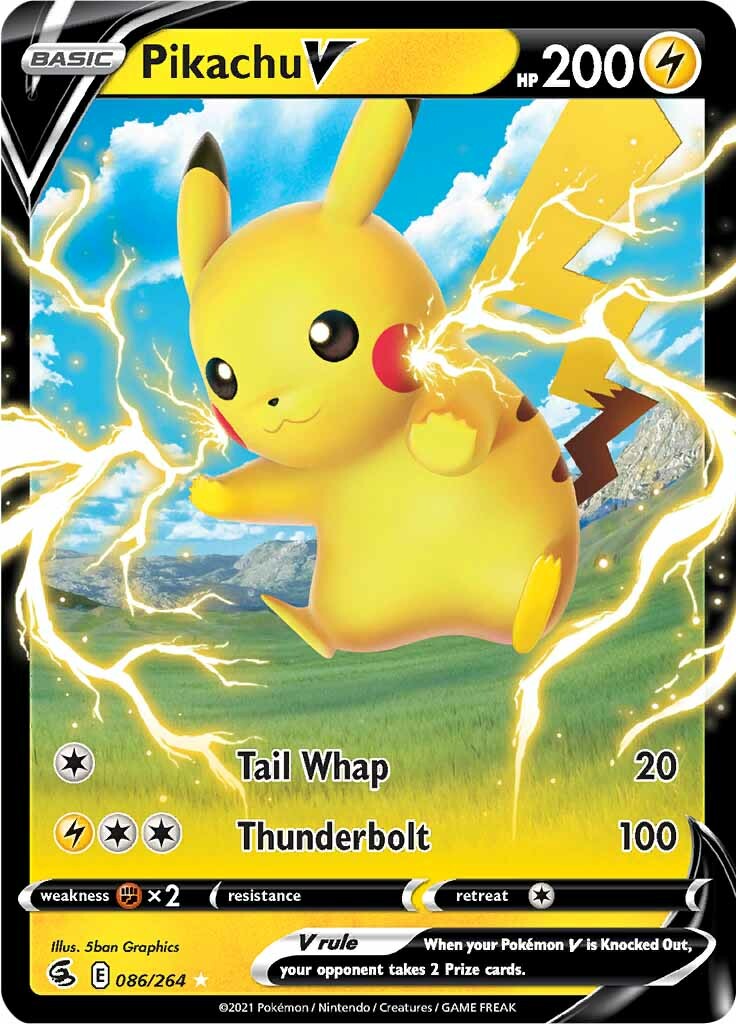 Pikachu V (086/264) [Sword & Shield: Fusion Strike] | Exor Games Summserside