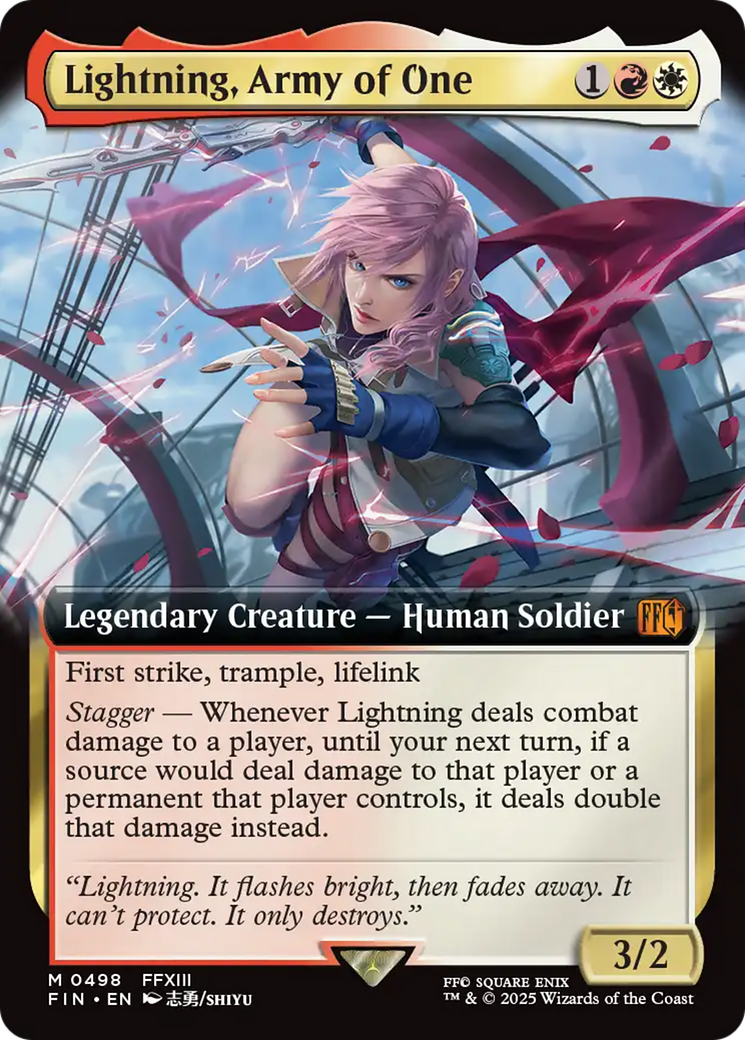 Lightning, Army of One (Extended Art) [FINAL FANTASY] | Exor Games Summserside