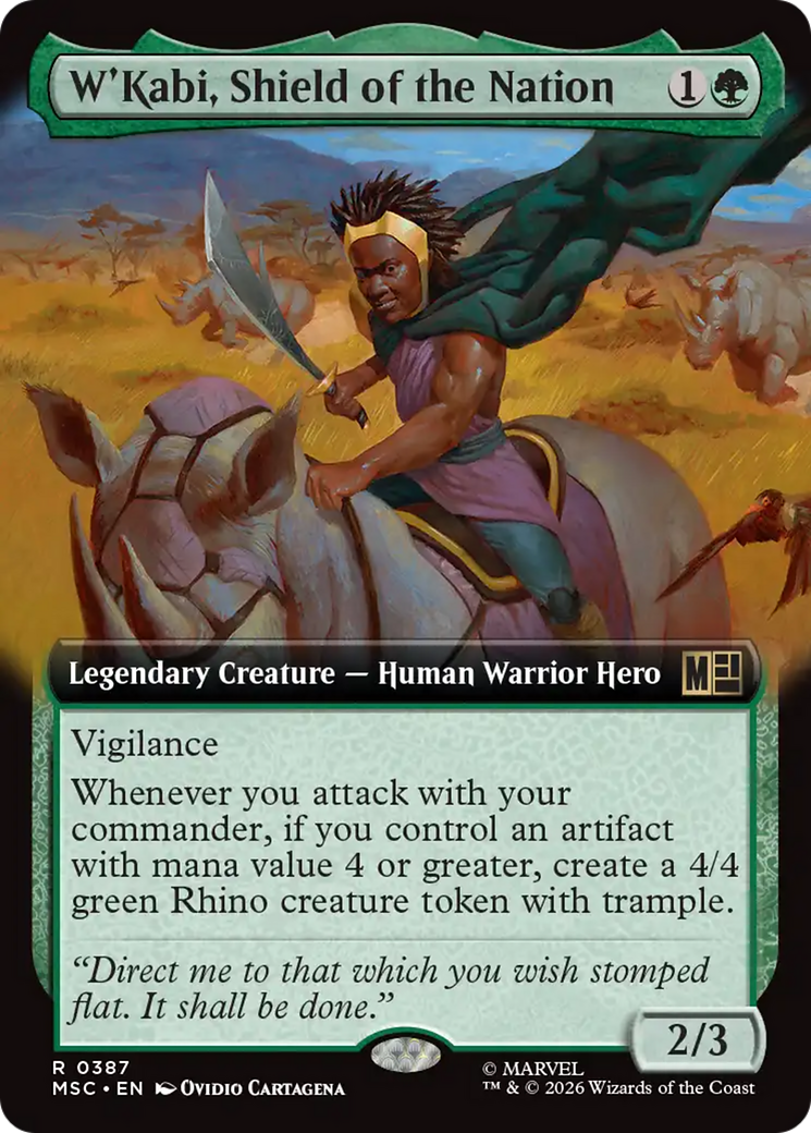 W'Kabi, Shield of the Nation (Extended Art) [Marvel Super Heroes Commander] | Exor Games Summserside