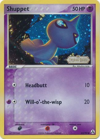 Shuppet (63/92) (Stamped) [EX: Legend Maker] | Exor Games Summserside