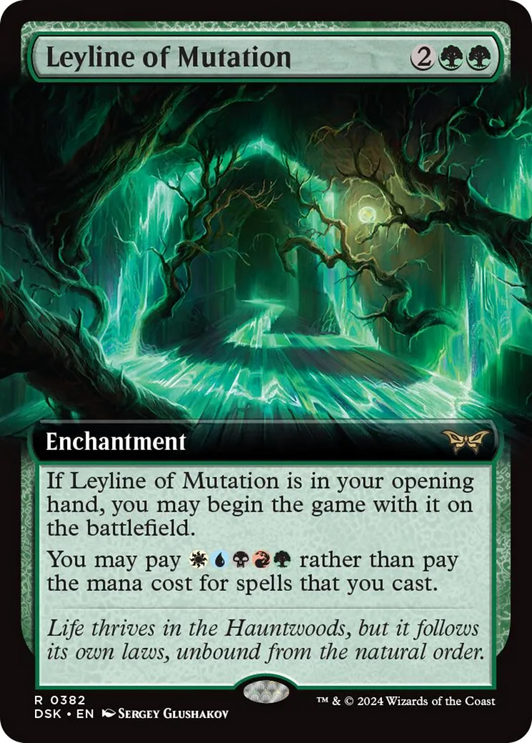 Leyline of Mutation (Extended Art) [Duskmourn: House of Horror] | Exor Games Summserside