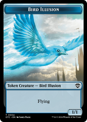 Dragon Elemental // Bird Illusion Double-Sided Token [Outlaws of Thunder Junction Commander Tokens] | Exor Games Summserside