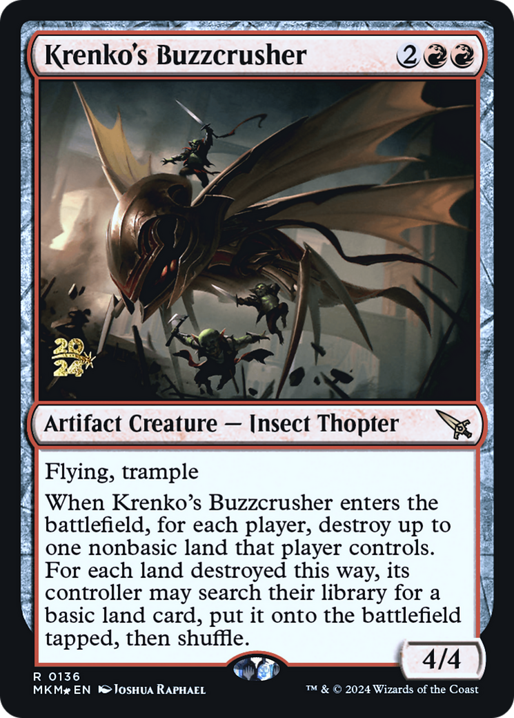 Krenko's Buzzcrusher [Murders at Karlov Manor Prerelease Promos] | Exor Games Summserside