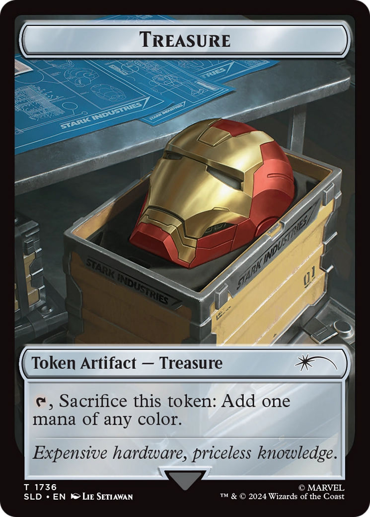 Treasure Token (1736) (Rainbow Foil) [Secret Lair Drop Series] | Exor Games Summserside