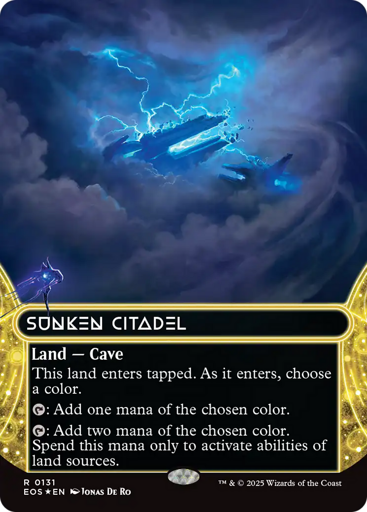 Sunken Citadel (0131) (Borderless) (Galaxy Foil) [Edge of Eternities: Stellar Sights] | Exor Games Summserside