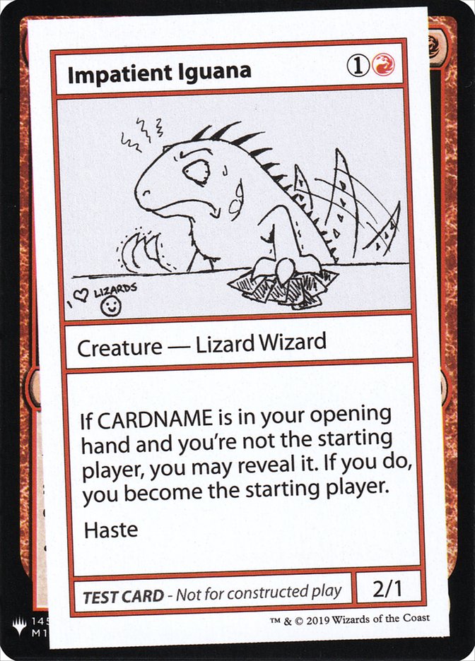 Impatient Iguana [Mystery Booster Playtest Cards] | Exor Games Summserside