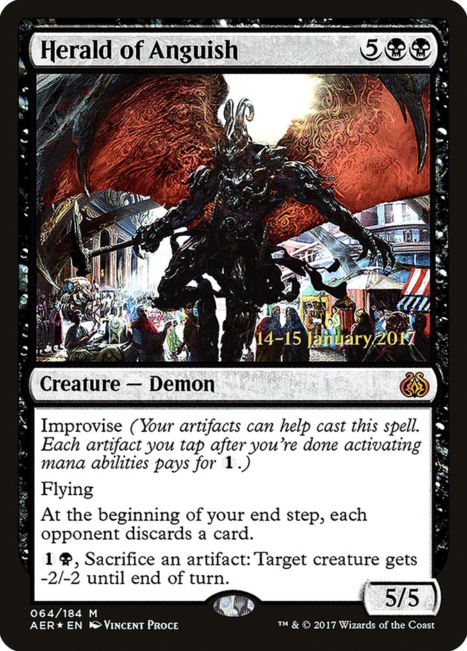 Herald of Anguish [Aether Revolt Prerelease Promos] | Exor Games Summserside