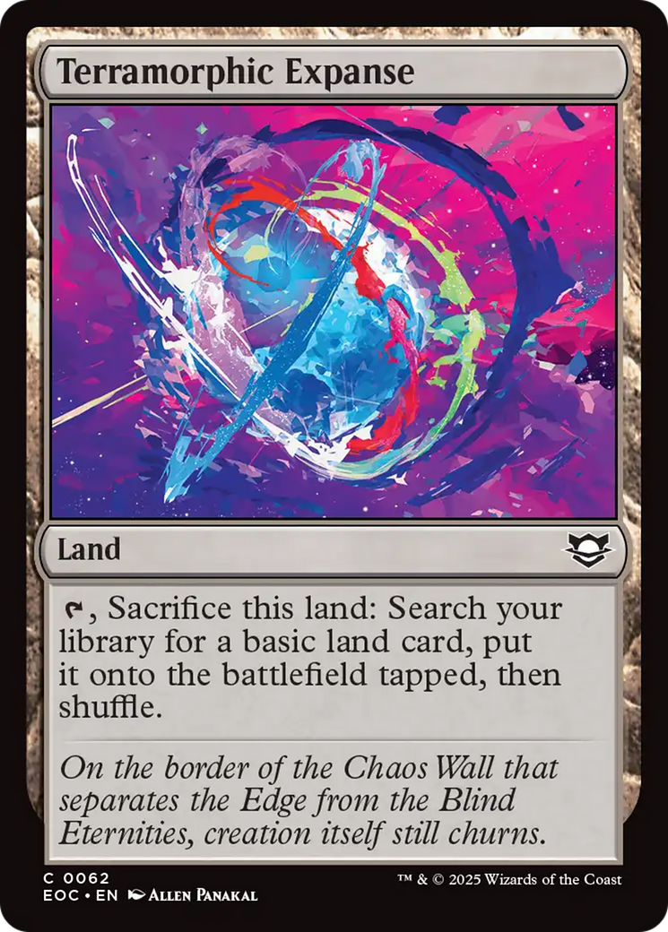 Terramorphic Expanse [Edge of Eternities Commander] | Exor Games Summserside