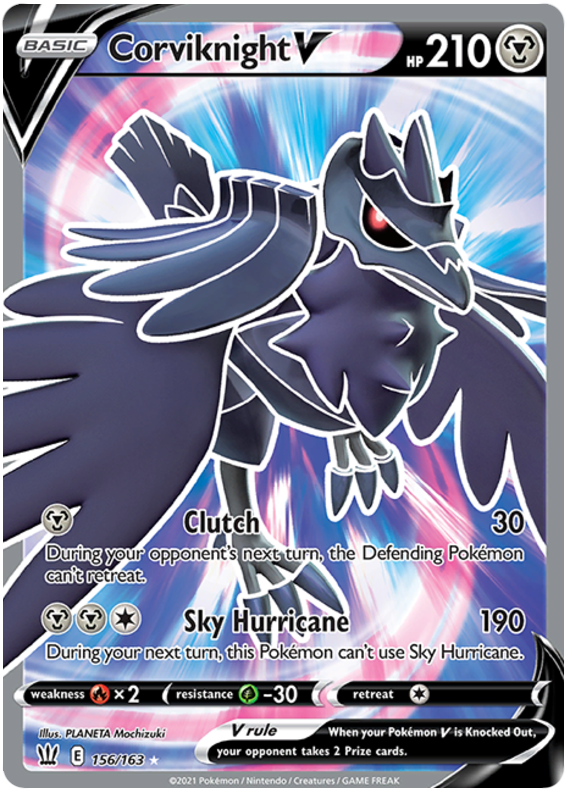 Corviknight V (156/163) [Sword & Shield: Battle Styles] | Exor Games Summserside