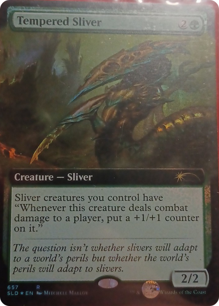 Tempered Sliver (Extended Art) [Secret Lair Drop Promos] | Exor Games Summserside