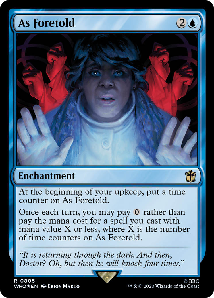 As Foretold (Surge Foil) [Doctor Who] | Exor Games Summserside