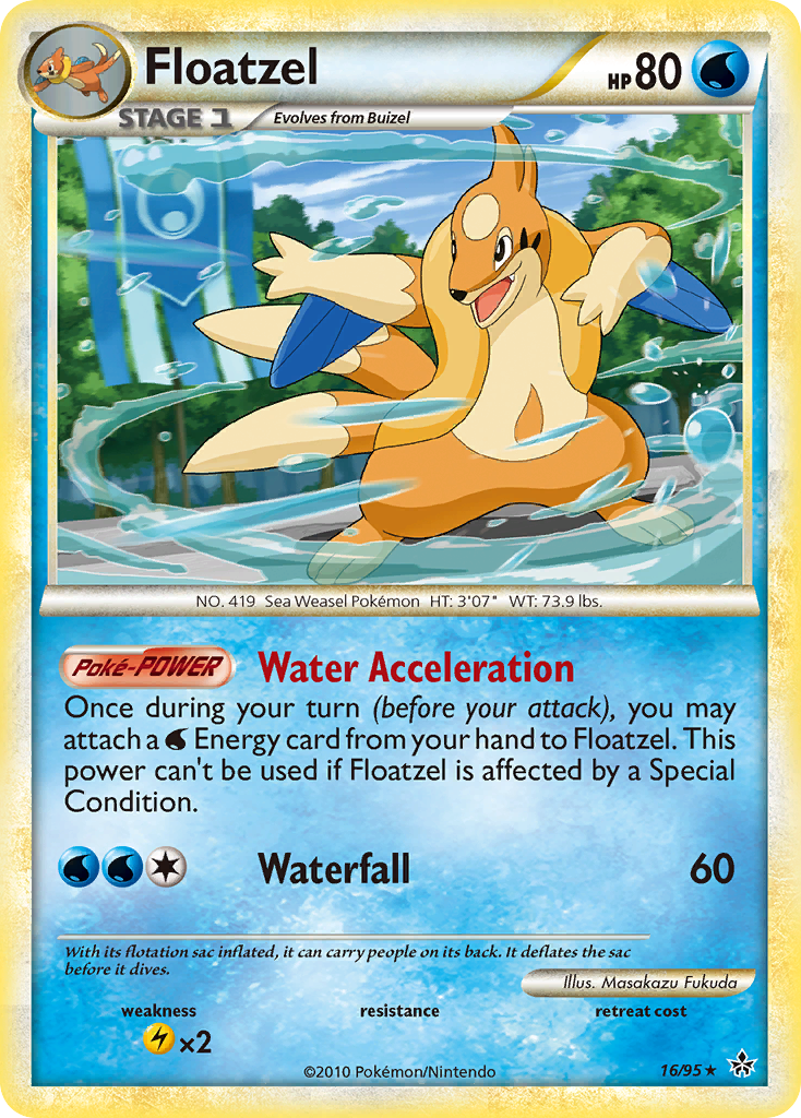 Floatzel (16/95) [HeartGold & SoulSilver: Unleashed] | Exor Games Summserside