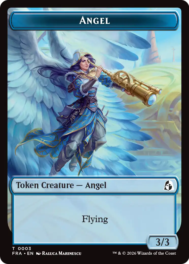 Angel (0003) // Beast Double-Sided Token [Reality Fracture Tokens] | Exor Games Summserside