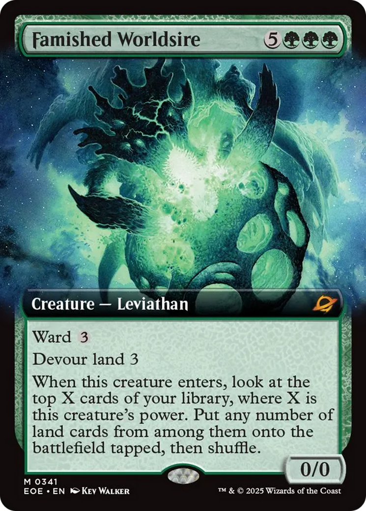 Famished Worldsire (Extended Art) [Edge of Eternities] | Exor Games Summserside