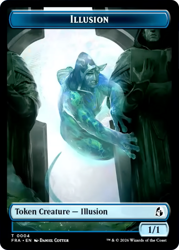 Illusion // Jace Double-Sided Token [Reality Fracture Tokens] | Exor Games Summserside