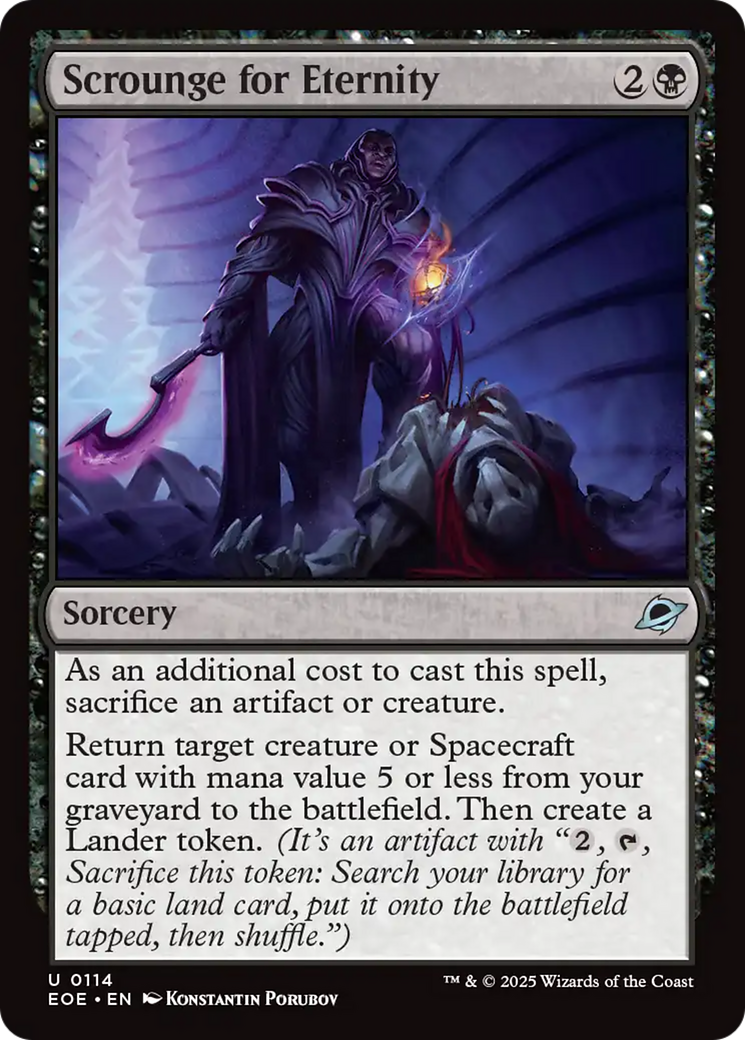 Scrounge for Eternity [Edge of Eternities] | Exor Games Summserside